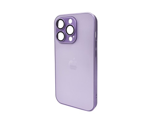 Чохол для смартфона AG Glass Matt Frame Color Logo for Apple iPhone 14 Pro Light Purple (AGMattFrameiP14PLPurple)