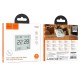 Термогігрометр HOCO HX41 Indoor electronic clock with hygrothermometer White (6942007647830)