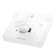 Термогігрометр HOCO HX41 Indoor electronic clock with hygrothermometer White (6942007647830)