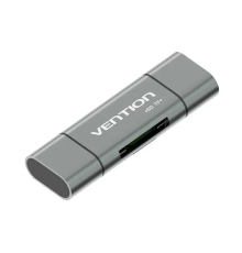 Кардрідер Vention USB3.0 Multi-function Card Reader Gray Metal Type (CCHH0) (CCHH0)