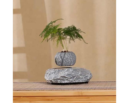 Магнітний левітаційний горщик для рослин HCNT Magnetic Levitating Pot M5B-P Grey (M005B-P)