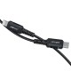 Кабель ACEFAST C4-01 Type-C to iP 3A, 30W, 1.8m, nylon, zinc connectors, Black (6974316281306)