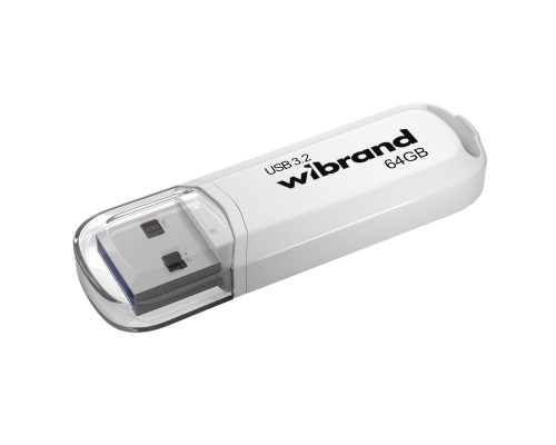 Флеш-накопичувач Wibrand USB 3.2 Gen1 Marten 64GB White (WI3.2/MA64P10W)