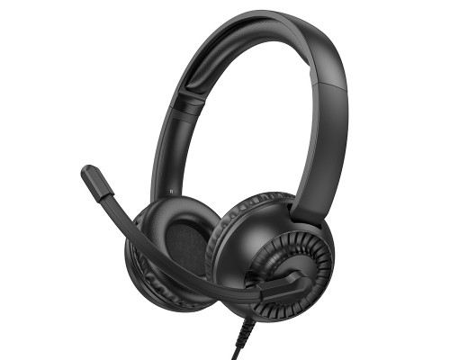 Навушники ігрові HOCO W112 Pure headphones Black (6942007645041)