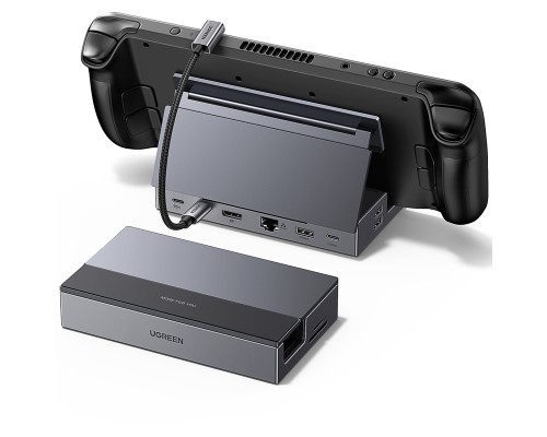 Док-станція UGREEN CM800 9in1 USB-C Output：1×DP, 1×USB-C, 3×USB-A, 1×RJ45, 1×SD Card Slot, 1×TF Card Slot Space Gray (UGR-55733)