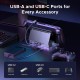 Док-станція UGREEN CM800 9in1 USB-C Output：1×DP, 1×USB-C, 3×USB-A, 1×RJ45, 1×SD Card Slot, 1×TF Card Slot Space Gray (UGR-55733)