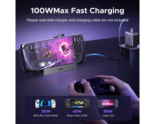 Док-станція UGREEN CM800 9in1 USB-C Output：1×DP, 1×USB-C, 3×USB-A, 1×RJ45, 1×SD Card Slot, 1×TF Card Slot Space Gray (UGR-55733)