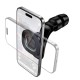 Автотримач для телефона HOCO H99 Crown magnetic car holder(headrest) black metal gray (6942007673624)
