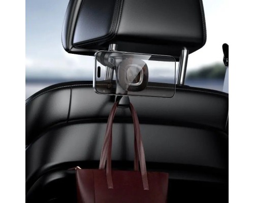 Автотримач для телефона HOCO H99 Crown magnetic car holder(headrest) black metal gray (6942007673624)