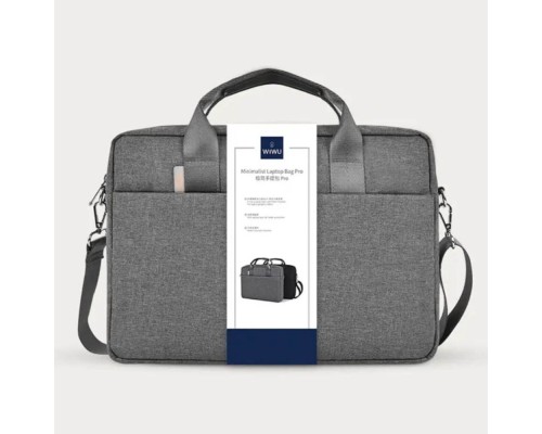 Сумка WIWU 14.2 Minimalist Laptop Bag II Gray (6977703651706)