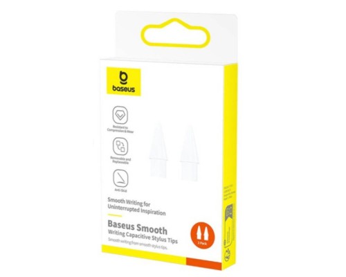 Змінні наконечники для стилуса Baseus Smooth Writing Capacitive Stylus Tips Moon White（2pcs） (P80015906213-00)