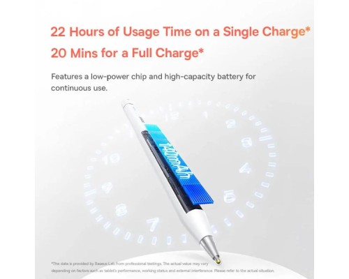 Стилус Baseus Wise Writing HN1 Universal Version  Wired Charging 2-in-1 Stylus For HUAWEI/XIAOMI Moon White (With Type-C Cable*1 and Tip*1 and Palm Re (B0004F01)