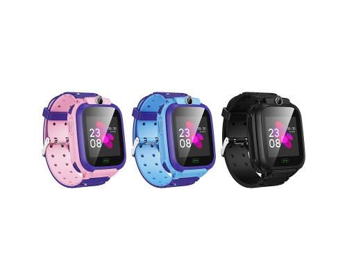 Дитячий смарт-годинник HOCO Y105 36mm. 400 mAh children phone watch Black (6942007658638)