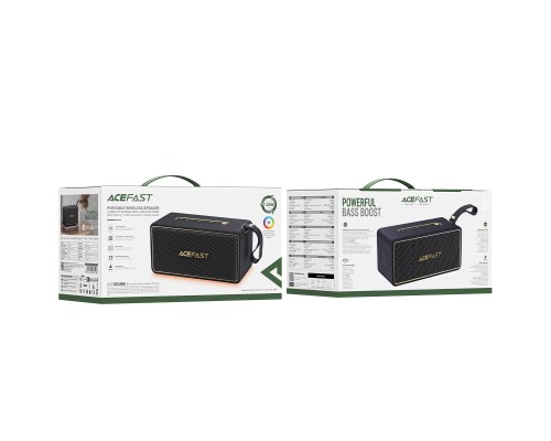Портативна колонка ACEFAST K3 Ultra, 60W, IPX6, Black (6974316285106)
