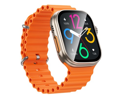Смарт-годинник BOROFONE BD14 Ultra 51mm. 180 mAh. Smart sports watch(call version) Titanium Gold (6941991124280)