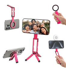 Тримач телефона Ulanzi MA60 Foldable Magnetic Phone Tripod (Pink) (S039)