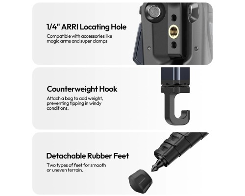 Штатив Ulanzi OMBRA II YING Tripod (38-156cm) Black (T156)