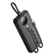 Зовнішній акумулятор HOCO J132 Sabio fully compatible power bank with 3 cables (10000mAh) Black (6942007632577)