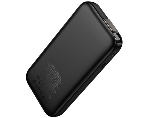 Зовнішній акумулятор HOCO Q51 Key PD20W power bank with telescopic cable(10000mAh) Black (6942007671514)