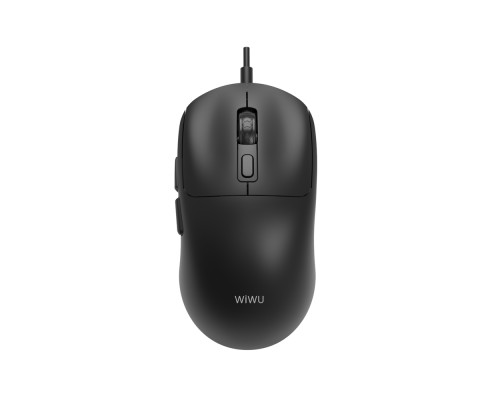 Маніпулятор миша дротова WIWU USB2.0 Wired Mouse WM111 Black (6977703656879)