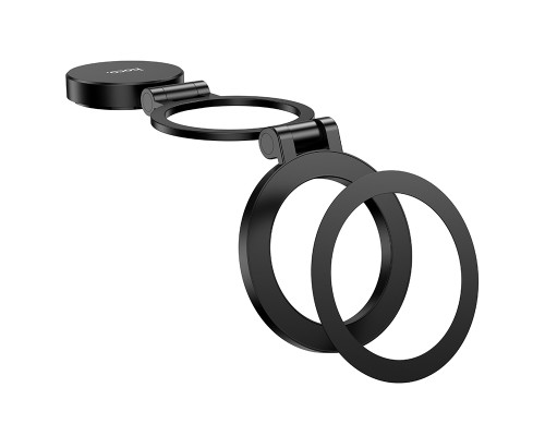 Автотримач для телефона HOCO H98 Rider folding Ring Magnetic Car holder(center console) Black (6942007673037)