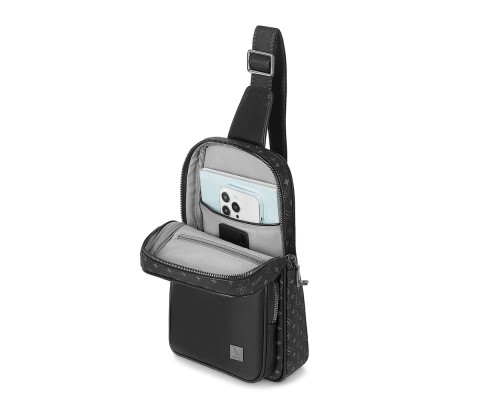 Сумка WIWU Master Fingerprint Lock Crossbody Bag Black (6976195096064)