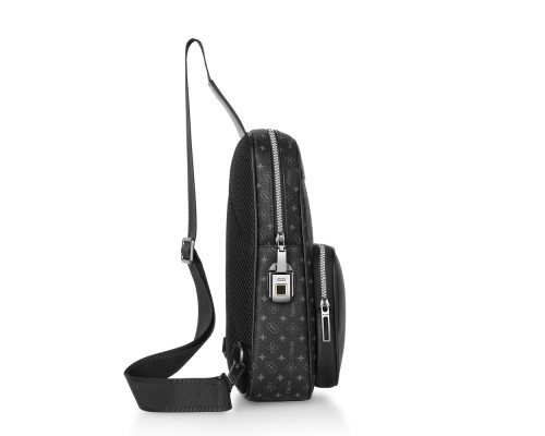 Сумка WIWU Master Fingerprint Lock Crossbody Bag Black (6976195096064)