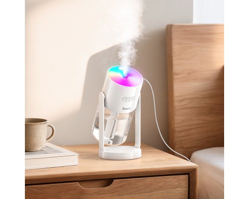 Зволожувач повітря з проекцією зоряного неба HOCO HX34  280ml Starry sky humidifier White (6942007674560)