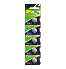 Батарейка GP CR1632 Lithium (5шт) (4891199149061)