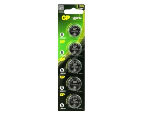 Батарейка GP CR2032 Lithium (5шт) (4891199001147)