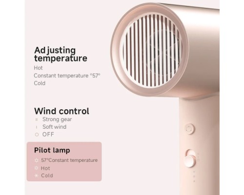 Фен Xiaomi Doco negative ion hair dryer soft and fast dry hair care Small Milk (Китайська вилка) (AN001SM)