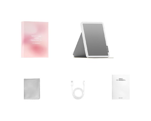 Дзеркало для макіяжу Xiaomi DOCO 11 " Daylight Portable Flat Mirror Pro Pink (FM008P)