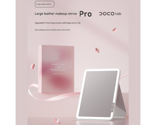 Дзеркало для макіяжу Xiaomi DOCO 11 " Daylight Portable Flat Mirror Pro Pink (FM008P)