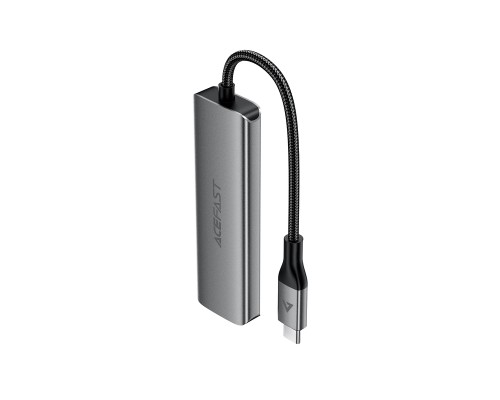 USB-хаб ACEFAST J15 USB-C 4-in-1 HUB Metal Gray (6974316285908)