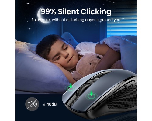 Маніпулятор миша бездротова UGREEN MU006 Ergonomic Wireless Mouse Red (UGR-25752)