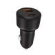 Автомобільний зарядний пристрій WUW-C244 USB20W+PD20W+PD15W black (6972573338368)