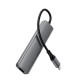 USB-хаб ACEFAST J18 USB-C 6-in-1 HUB docking station Metal Gray (6974316285939)