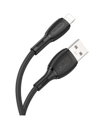 Кабель BOROFONE BX86 Advantage silicone charging data cable for iP Black (6974443388787)