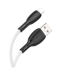 Кабель BOROFONE BX86 Advantage silicone charging data cable for iP White (6974443388794)