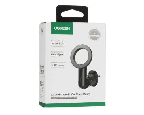 Автотримач для телефона UGREEN LP923 Air Vent Magnetic Car Phone Mount black (UGR-65185)