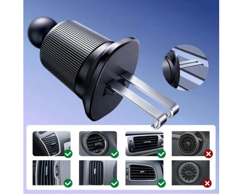 Автотримач для телефона UGREEN LP923 Air Vent Magnetic Car Phone Mount black (UGR-65185)