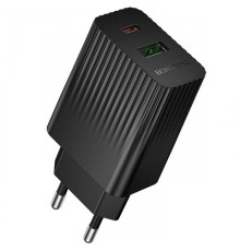 Мережевий зарядний пристрій BOROFONE BAS76A Source PD30W+QC3.0 charger Black (6941991122873)