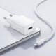 Мережевий зарядний пристрій BOROFONE BA110A Lemi single port charger set (Type-C) (EU) White (6941991126963)