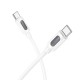 Кабель BOROFONE BX114 Structure 60W silicone charging data cable C to C White (6941991116919)