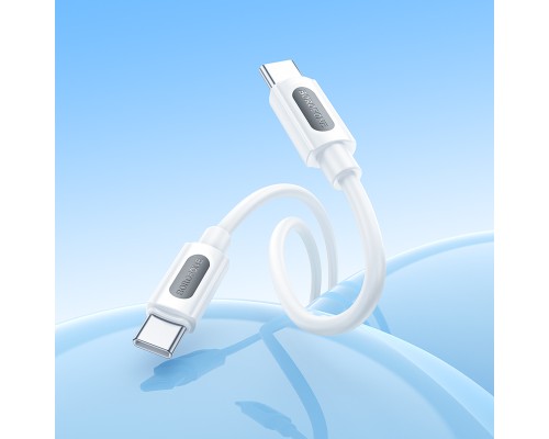 Кабель BOROFONE BX114 Structure 60W silicone charging data cable C to C White (6941991116919)