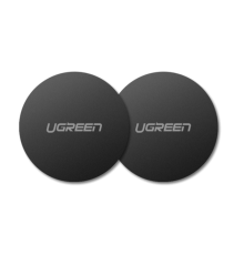Пластина для магнітного тримача UGREEN LP123 Rounded Metal Plate for Magnetic Phone Stand 2 Pack (Black) (UGR-30836)