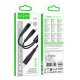 Кабель HOCO X123 Victory 2-in-1 charging cable(C to C+C) Black (6942007663595)