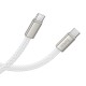 Кабель HOCO X125 Exceso 60W charging data cable C to C White (6942007671699)