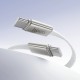 Кабель HOCO X125 Exceso 60W charging data cable C to C White (6942007671699)