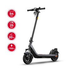 Електросамокат NIU KQi 200P Gray 10", 350(700)W, 7.8Ah, 54km, 25km/h, 20%, App, 19,7 kg (KDP32EG1E11)